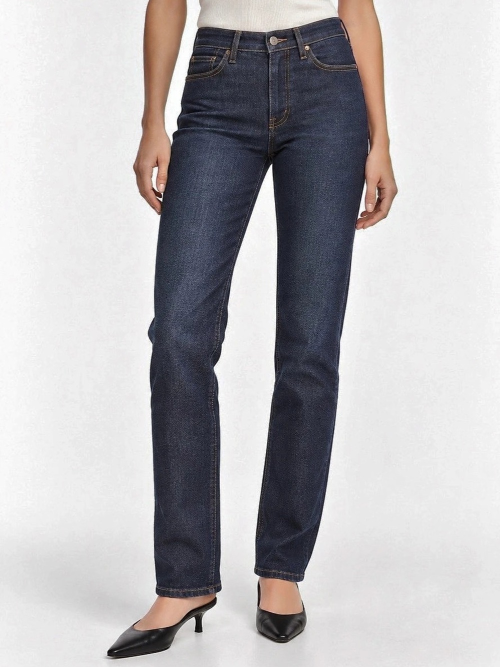 Weekend Max Mara Straight Leg Jeans in Blue Waist 27